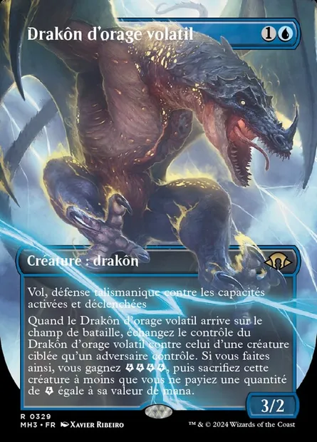 Drakôn d'orage volatil, carte Magic MH3 329 — extension Modern Horizons 3