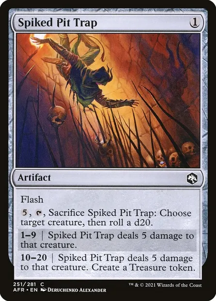 Spiked Pit Trap, Magic card AFR 251 — Adventures in the Forgotten Realms set
