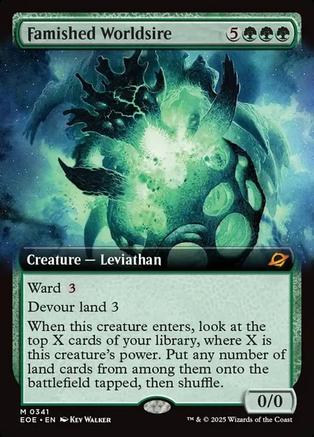 Famished Worldsire, Magic card EOE 341 — Edge of Eternities set