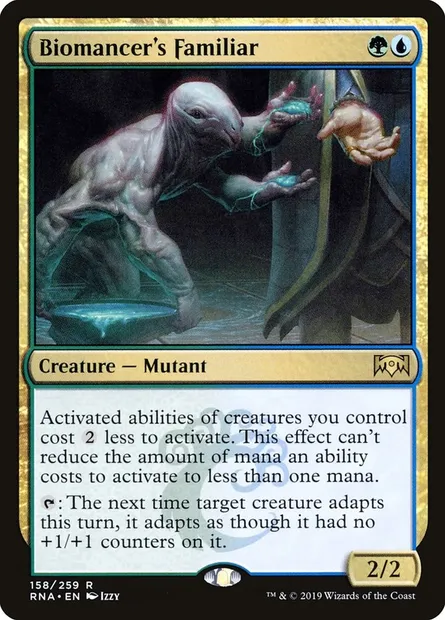 Biomancer's Familiar, Magic card RNA 158 — Ravnica Allegiance set