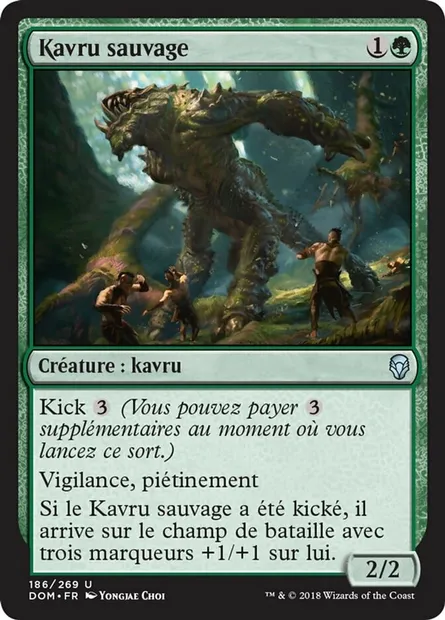 Kavru sauvage, carte Magic DOM 186 — extension Dominaria