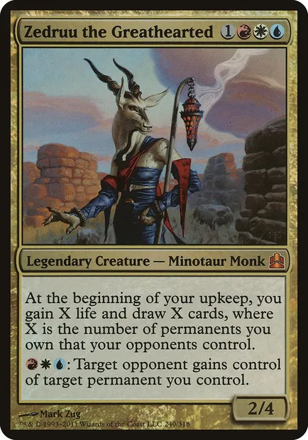Zedruu the Greathearted, Magic card OCMD 240 — Commander 2011 Oversized set