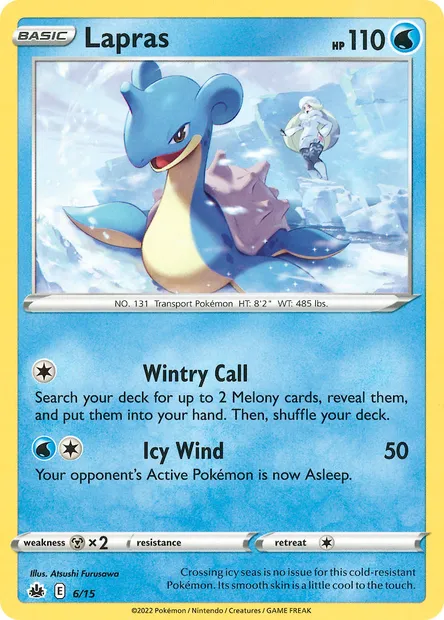 Lapras, Pokémon card MCD22 6 — McDonald's Collection 2022 set