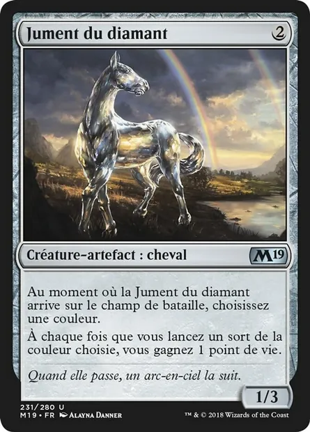 Jument du diamant, carte Magic M19 231 — extension Core Set 2019