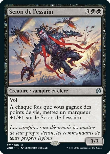 Scion de l'essaim, carte Magic ZNR 121 — extension Renaissance de Zendikar