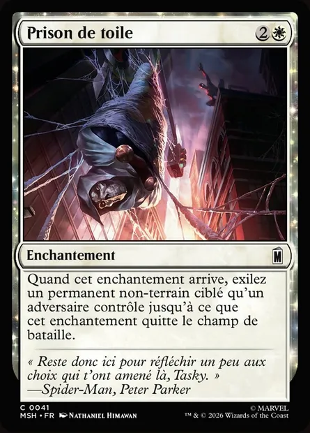 Prison de soie, carte Magic MSH 41 — extension Marvel Super Heroes