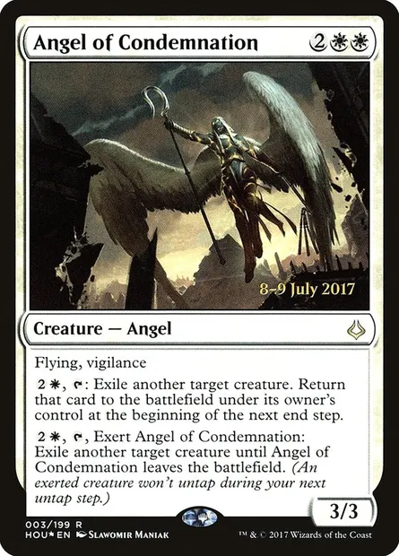 Ange de la réprobation, carte Magic PHOU 3s — extension Hour of Devastation Promos