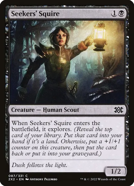 Seekers' Squire, Magic card 2X2 87 — Double Masters 2022 set