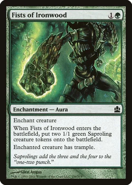 Fists of Ironwood, Magic card CMD 156 — Commander 2011 set