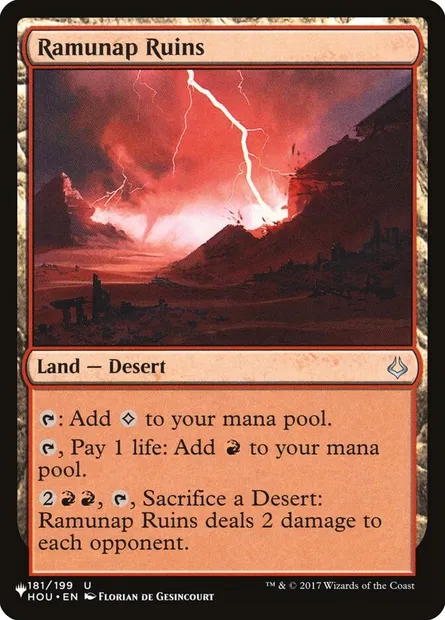 Ramunap Ruins, Magic card PLST HOU-181 — The List set