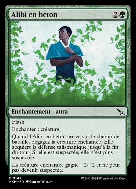Alibi en béton, carte Magic MKM 149 — extension Murders at Karlov Manor