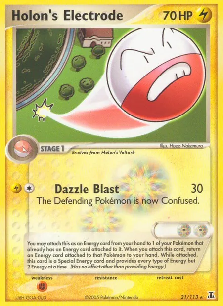 Holon's Electrode, Pokémon card DS 21 — Delta Species set