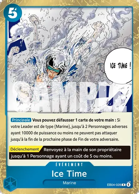 Ice Time, carte One Piece EB04-028 — extension EGGHEAD CRISIS