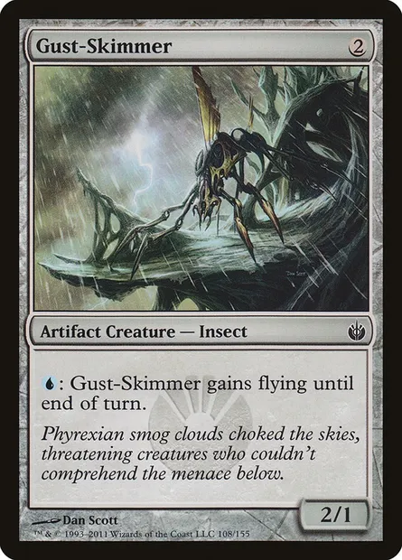 Gust-Skimmer, Magic card MBS 108 — Mirrodin Besieged set