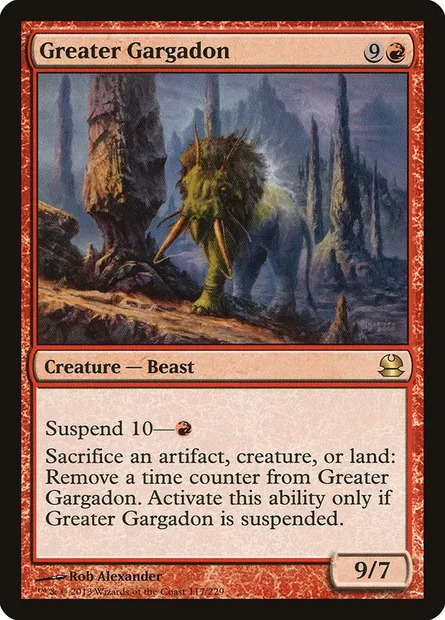 Greater Gargadon, Magic card MMA 117 — Modern Masters set