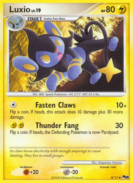 Luxio, Pokémon card P8 8 — POP Series 8 set