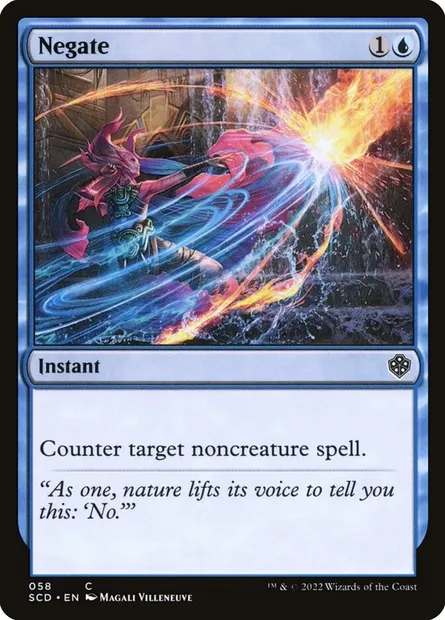 Négation, carte Magic SCD 58 — extension Starter Commander Decks