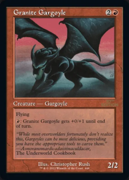 Granite Gargoyle, Magic card 30A 448 — 30th Anniversary Edition set