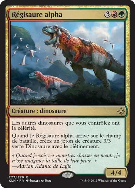 Régisaure alpha, carte Magic XLN 227 — extension Ixalan