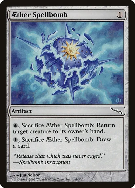 Aether Spellbomb, Magic card MRD 141 — Mirrodin set