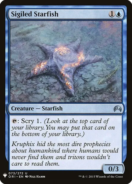 Sigiled Starfish, Magic card PLST ORI-73 — The List set