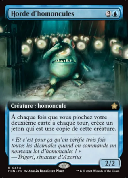 Horde d'homoncules, carte Magic FDN 454 — extension Foundations