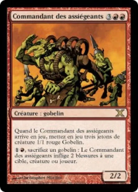 Commandant des assiégeants, carte Magic 10E 234 — extension Dixième édition