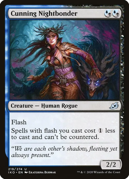 Cunning Nightbonder, Magic card IKO 219 — Ikoria: Lair of Behemoths set