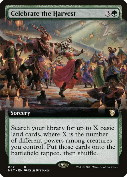 Celebrate the Harvest, Magic card MIC 62 — Midnight Hunt Commander set