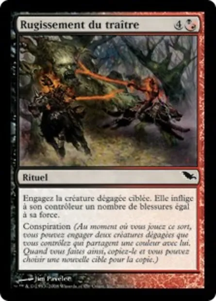 Rugissement du traître, carte Magic SHM 200 — extension Sombrelande