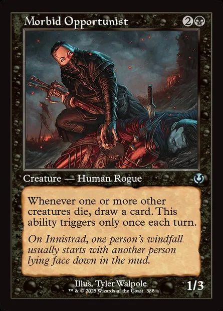 Morbid Opportunist, Magic card INR 388 — Innistrad Remastered set
