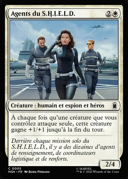 Agents du S.H.I.E.L.D., carte Magic MSH 5 — extension Marvel Super Heroes