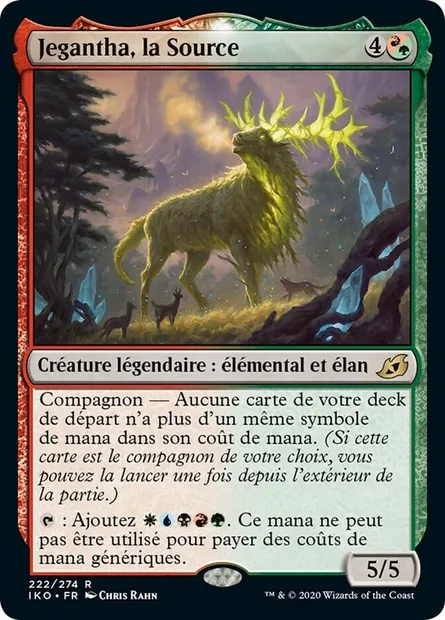 Jegantha, la Source, carte Magic IKO 222 — extension Ikoria: Lair of Behemoths