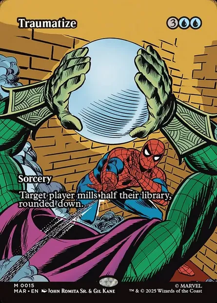 Traumatize, Magic card MAR 15 — Marvel Universe set