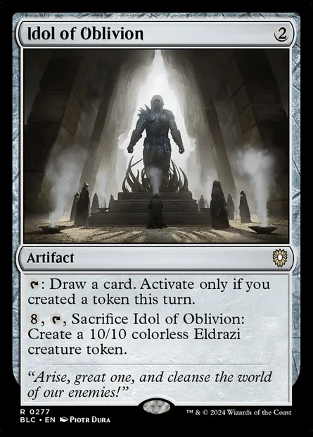 Idol of Oblivion, Magic card BLC 277 — Bloomburrow Commander set