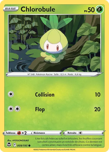 Chlorobule, carte Pokémon SIT 009 — extension Tempête Argentée