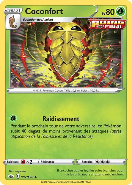 Coconfort, carte Pokémon CRE 2 — extension Règne de Glace