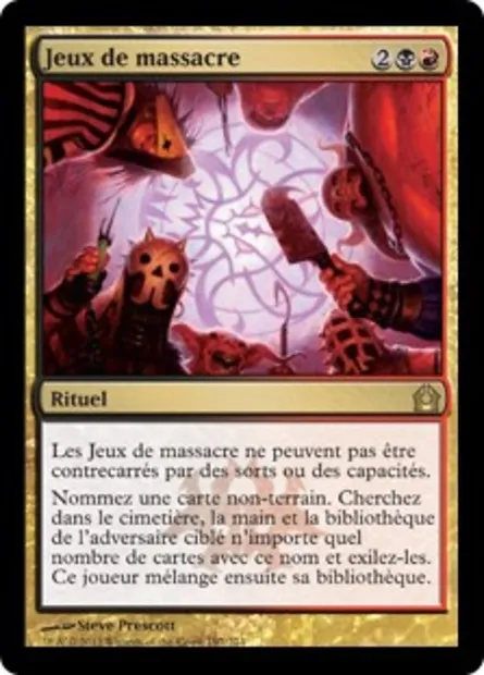 Jeux de massacre, carte Magic RTR 197 — extension Retour à Ravnica