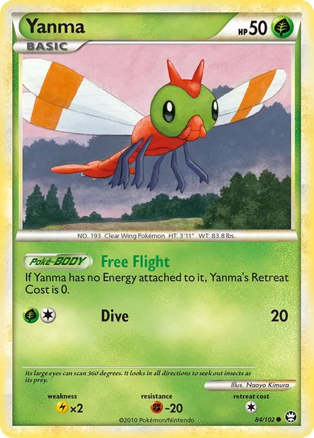 Yanma, Pokémon card TM 84 — Triumphant set