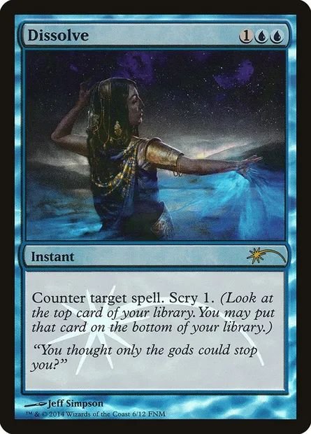 Dissolve, Magic card F14 6 — Friday Night Magic 2014 set