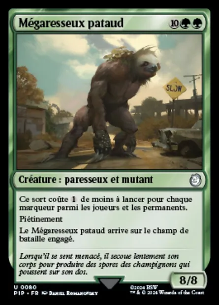 Mégaresseux pataud, carte Magic PIP 80 — extension Fallout