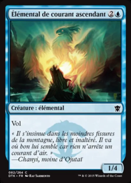 Élémental de courant ascendant, carte Magic DTK 82 — extension Les Dragons de Tarkir