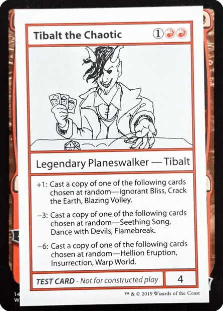 Tibalt the Chaotic, Magic card CMB2 66 — Mystery Booster Playtest Cards 2021 set