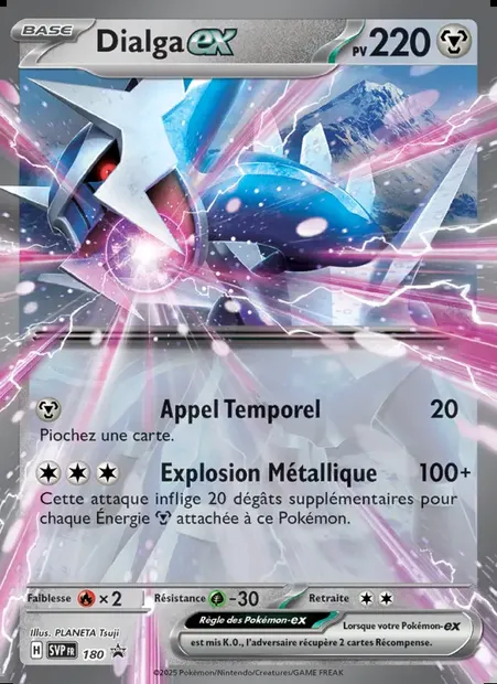 Dialga-ex, carte Pokémon PR-SV 180 — extension SVP Black Star Promos
