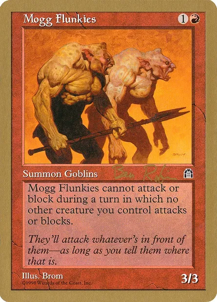 Mogg Flunkies, Magic card WC98 br92 — World Championship Decks 1998 set