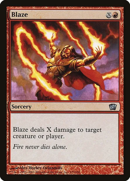 Blaze, Magic card 8ED 177★ — Eighth Edition set