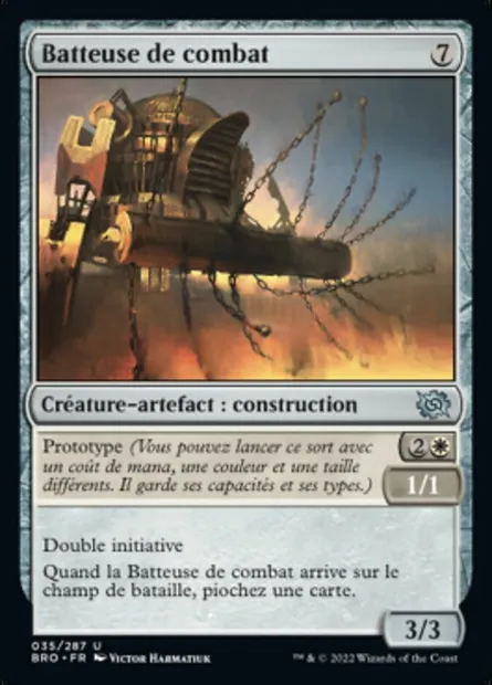 Batteuse de combat, carte Magic BRO 35 — extension La Guerre Fratricide