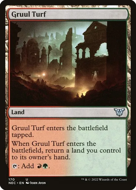 Gruul Turf, Magic card NEC 170 — Neon Dynasty Commander set