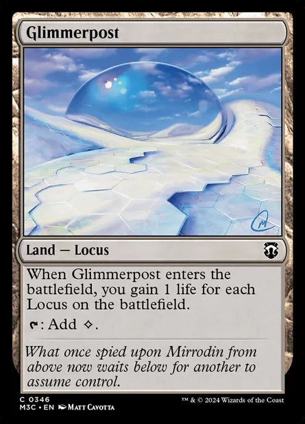 Glimmerpost, Magic card M3C 346 — Modern Horizons 3 Commander set