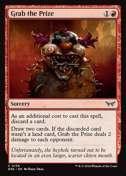 Grab the Prize, Magic card DSK 138 — Duskmourn: House of Horror set